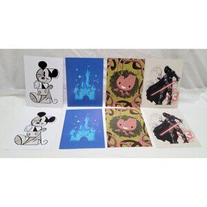 Lot of 8 Disney Rewards Postcards Special Edition Artwork Mickey Groot and More